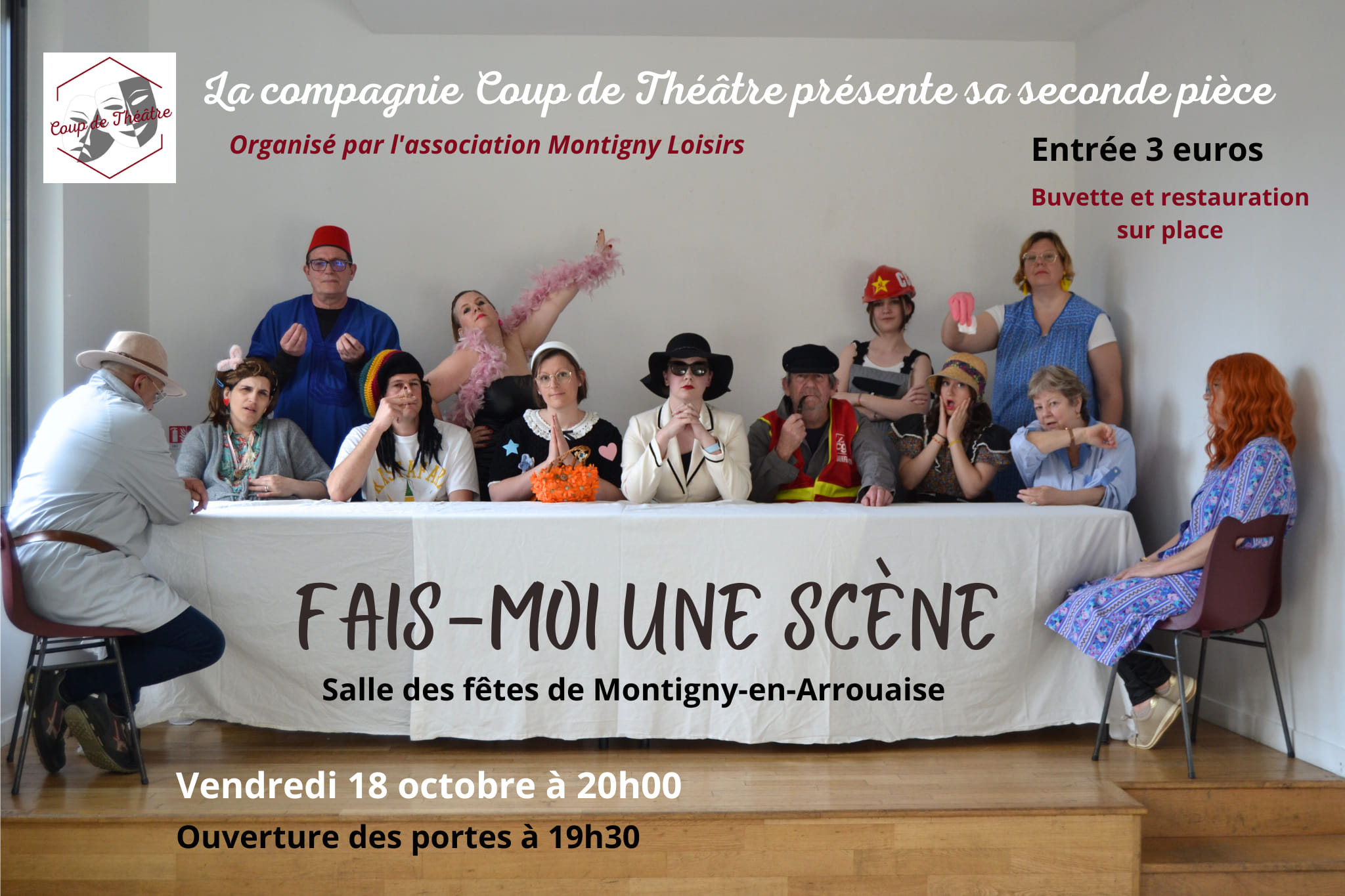 Théâtre à Montigny en Arrouaise : Fais-moi une scène